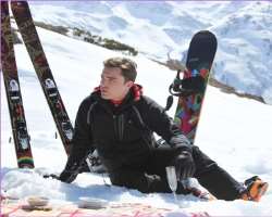 When he joined the cast of Chalet Girl, he was comfortable as he already knew how to ski as he learned the skills in his school.